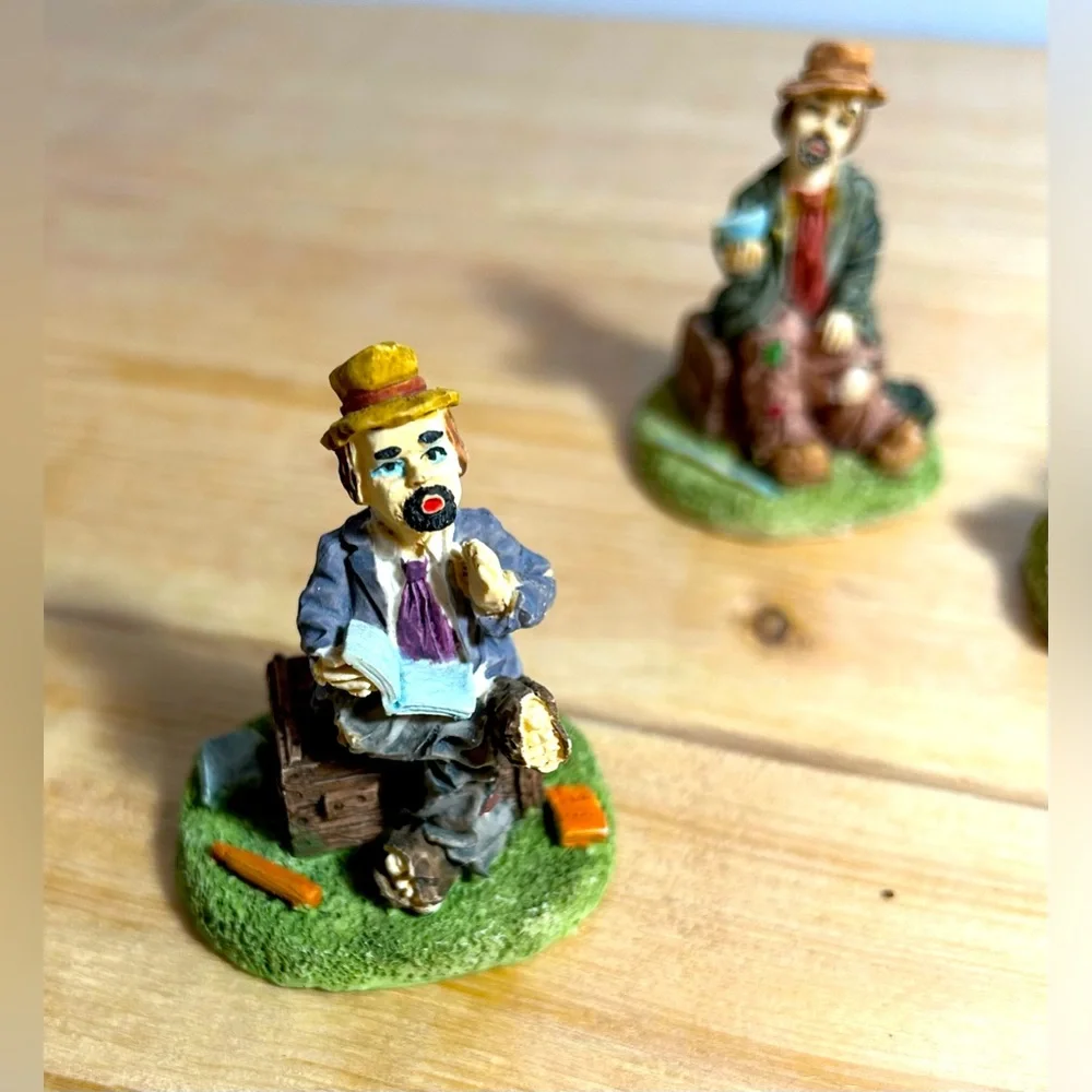 Vintage Hobo Miniature Figurine Set